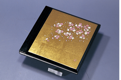 アルバムS判 金箔貼 しだれ桜