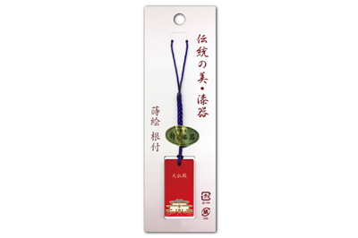 根付(ストラップ) 蒔絵 奈良 大仏殿
