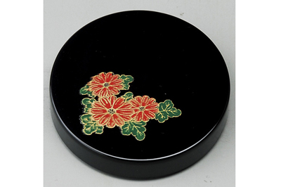 蒔絵 マグネット 黒 菊