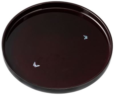 丸盆 溜 貝貼蝶