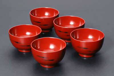 木製 汁椀 根来塗